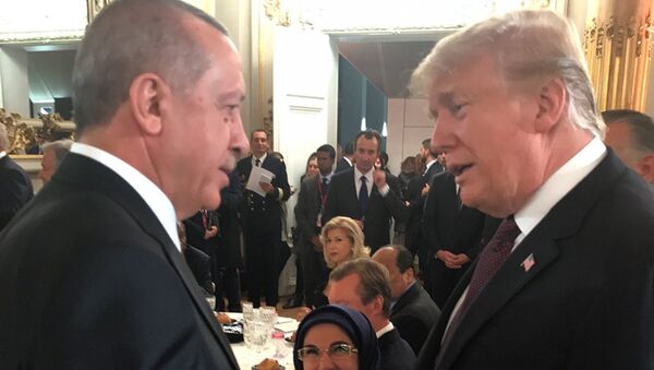 Cumhurbaşkanı Recep Tayyip Erdoğan ile ABD Başkanı Donald Trump - Sputnik Türkiye