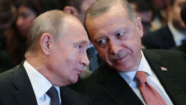 Rusya lideri Vladimir Putin- Cumhurbaşkanı Recep Tayyip Erdoğan - Sputnik Türkiye