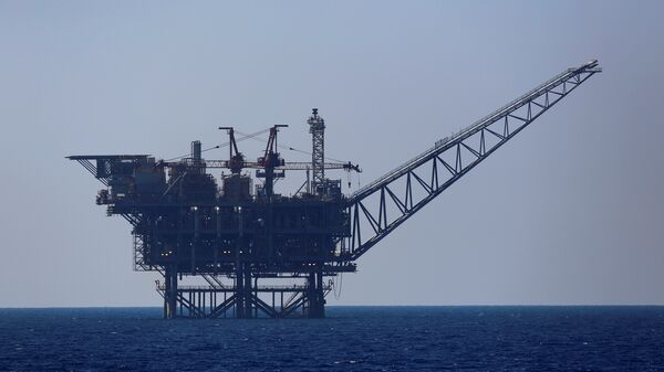 İsrail'in Akdeniz'deki doğalgaz platformu - Sputnik Türkiye