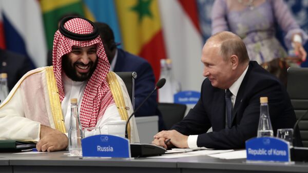 Suudi Arabistan Veliaht Prensi Muhammed Bin Selman-Rusya Devlet Başkanı Vladimir Putin - Sputnik Türkiye