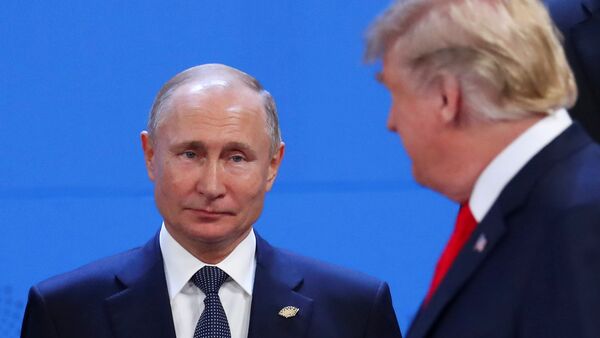 Rusya Devlet Başkanı Vladimir Putin- ABD Başkanı Donald Trump - Sputnik Türkiye