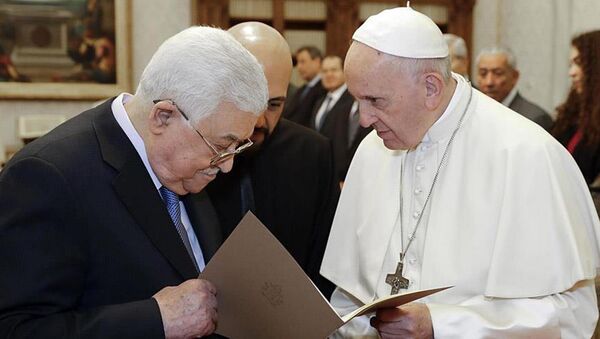 Filistin Devlet Başkanı Abbas ve Papa Orta Doğu'yu konuştu - Sputnik Türkiye