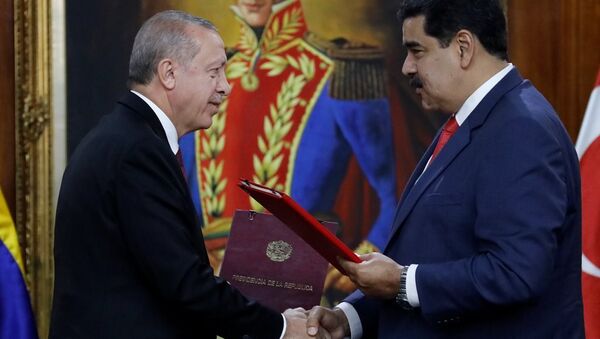Cumhurbaşkanı Recep Tayyip Erdoğan ve Venezüella Devlet Başkanı Nicolas Maduro - Sputnik Türkiye