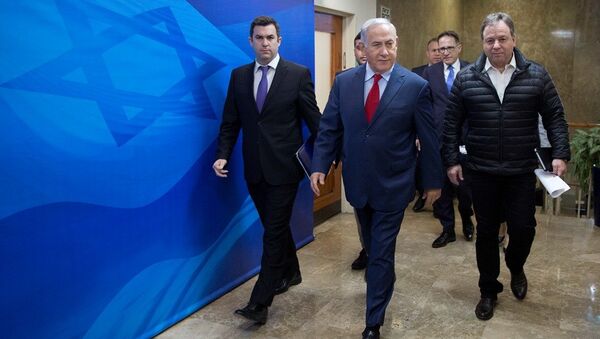 İsrail Başbakanı Benyamin Netanyahu ile Uluslararası Basın sözcüsü David Keyes - Sputnik Türkiye