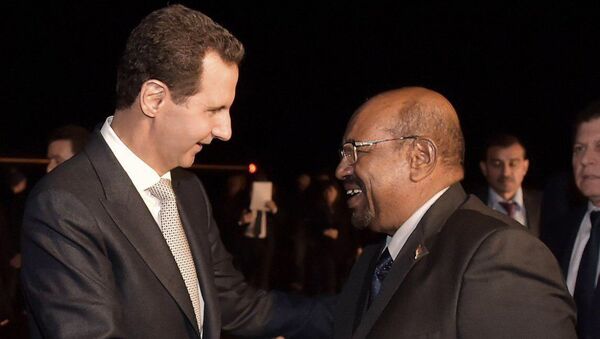 Sudan Cumhurbaşkanı Ömer el-Beşir ile Suriye Devlet Başkanı Beşar Esad - Sputnik Türkiye