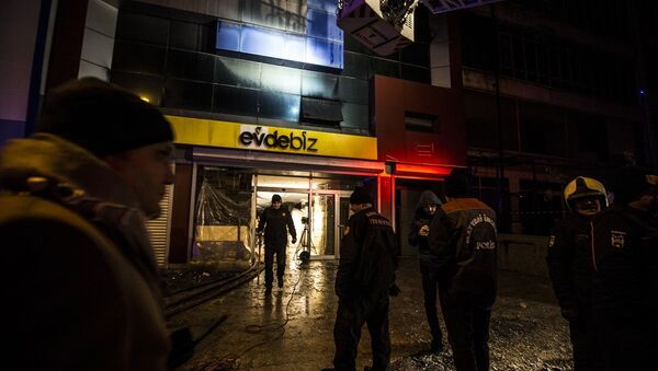 Ankara Siteler'de yangın: 'Suriye uyruklu 5 işçi hayatını kaybetti' - Sputnik Türkiye