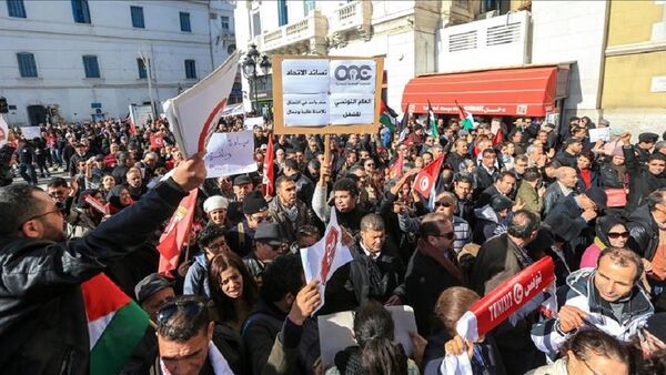 Tunus'ta protestolar - Sputnik Türkiye