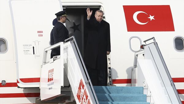 Cumhurbaşkanı Recep Tayyip Erdoğan, Rusya'nın başkenti Moskova'ya gitti - Sputnik Türkiye