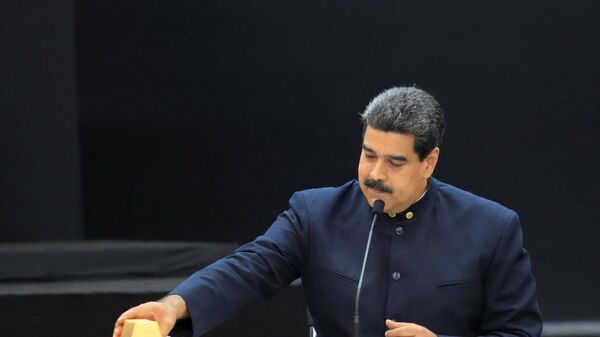 Nicolas Maduro ile Venezüella altınları - Sputnik Türkiye