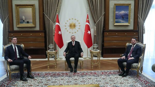 Cumhurbaşkanı Recep Tayyip Erdoğan, ABD Başkanı Donald Trump'ın damadı ve başdanışmanı Jared Kushner - Sputnik Türkiye
