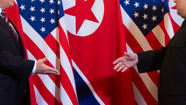 Kuzey Kore lideri Kim Jong-un- ABD Başkanı Donald Trump - Sputnik Türkiye