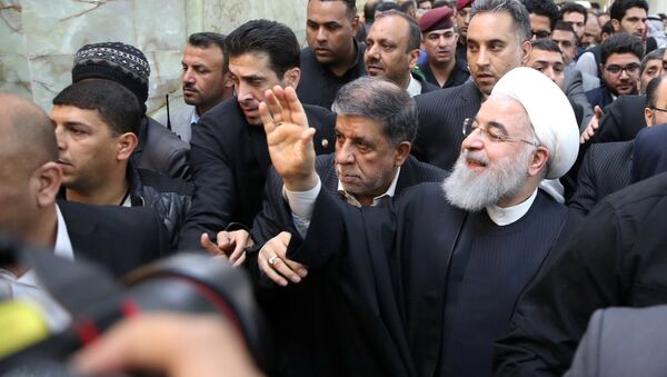 İran Cumhurbaşkanı Hasan Ruhani, Irak ziyareti kapsamında Necef kentini ziyaret etti - Sputnik Türkiye