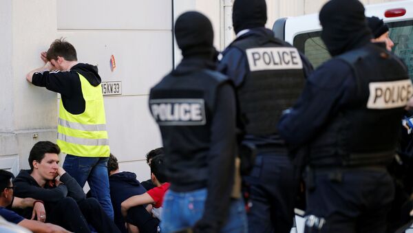 Fransa'daki Sarı Yelekler, gösterilerinin 20.haftasında - gözaltı - Sputnik Türkiye