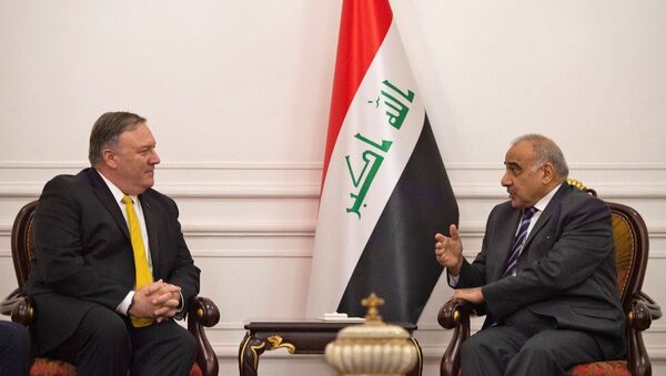 ABD Dışişleri Bakanı Pompeo, Irak Başbakanı Abdülmehdi ile telefonda görüştü - Sputnik Türkiye