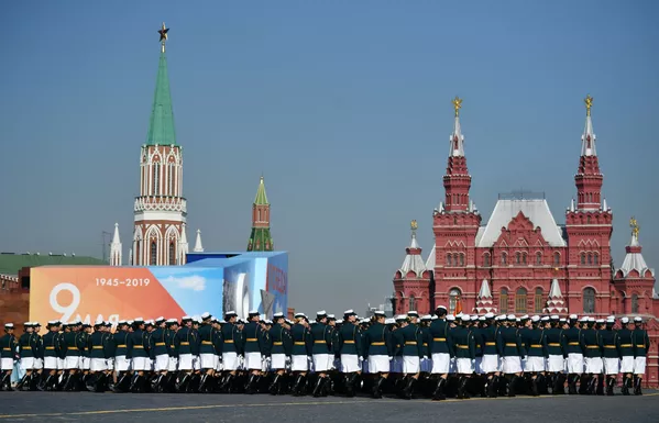 Moskova'da Zafer Günü askeri geçit töreni genel provası - Sputnik Türkiye