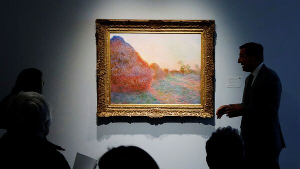 Fransız sanatçı Claude Monet’nin Les Meules (Saman Yığınları) adlı tablosu 110,7 milyon dolara satıldı. - Sputnik Türkiye