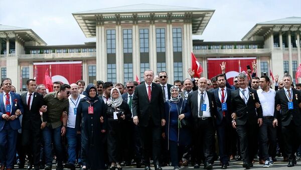 Recep Tayyip Erdoğan, Beştepe, 15 Temuz anması - Sputnik Türkiye