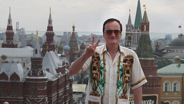 Ünlü yönetmen Quentin Tarantino, 'Bir Zamanlar Hollywood' filminin gösterimi için Moskova’da - Sputnik Türkiye