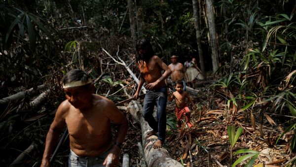 3 milyon bitki ve hayvan türüne ev sahipliği yapan Amazon ormanlarını korumaya çalışan yerliler - Sputnik Türkiye