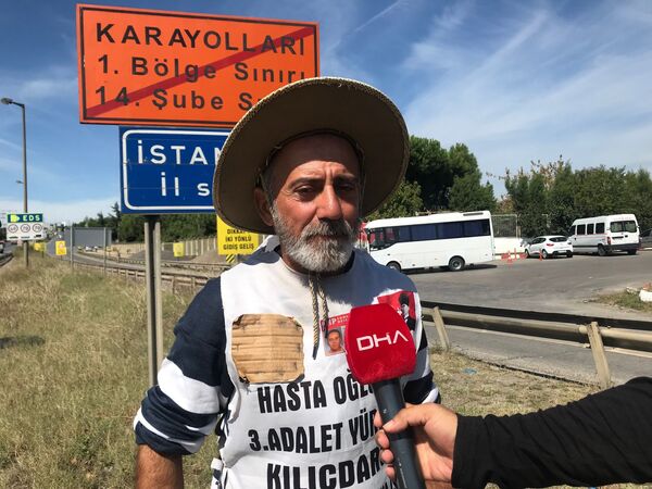Hasta oğlu için Adana'dan İstanbul'a yürüdü: Tek amacım oğlumu iyileştirmek - Sputnik Türkiye