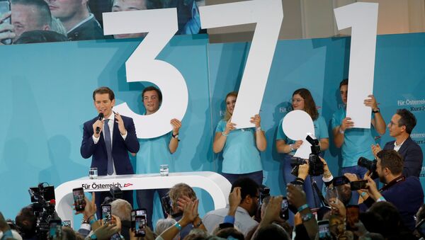 Avusturya'da gerçekleşen erken seçimde Başbakan Sebastian Kurz'un liderliğindeki Avusturya Halk Partisi yüzde 37,1'lik oy oranıyla birinci parti oldu.   - Sputnik Türkiye