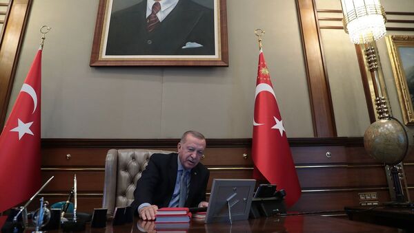 Cumhurbaşkanı Recep Tayyip Erdoğan, Barış Pınarı Harekatı'nın başlatılması talimatını verdi. - Sputnik Türkiye