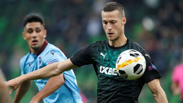 UEFA Avrupa Ligi C Grubu 4. hafta karşılaşmasında Rusya temsilcisi Krasnodar ile Trabzonspor Krasnodar Stadı'nda karşılaştı - Sputnik Türkiye