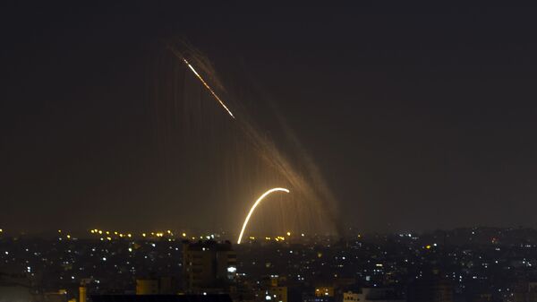 Gazze, İsrail, füze - Sputnik Türkiye