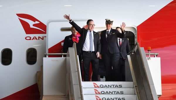 Avustralya merkezli Qantas Havayolları, 19 saat ve 19 dakikalık bir yolculuk sonrası Londra’dan Sydney’e ulaşarak, dünyanın en uzun ticari uçuşunu gerçekleştirdi. - Sputnik Türkiye