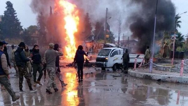 Rasulayn'daki bombalı araç saldırısı - Sputnik Türkiye