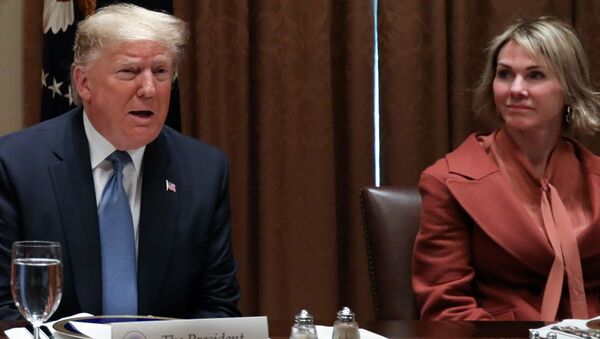 Trump, BM Güvenlik Konseyi (BMGK) üyesi ülkelerin BM Daimi Temsilcileri ile Beyaz Saray'daki öğle yemeğinde bir araya gelerek, gündemi değerlendirdi.  - Sputnik Türkiye