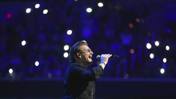 İrlandalı ünlü Rock müzik grubu U2’nin solisti Bono - Sputnik Türkiye