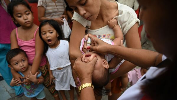 Filipinler çocuk felci aşısı - Sputnik Türkiye