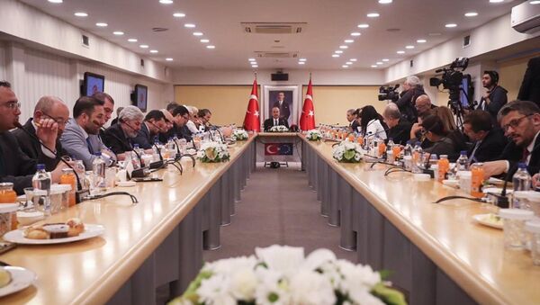 Dışişleri Bakanı Mevlüt Çavuşoğlu 2019 yılı değerlendirme toplantısında - Sputnik Türkiye