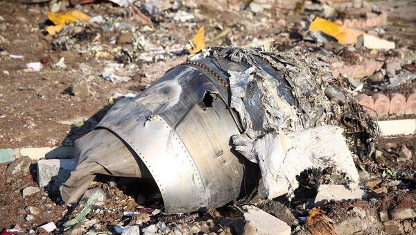Tahran'da düşen Ukrayna Havayolları'na ait uçağı enkazı - Sputnik Türkiye