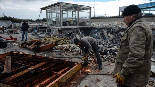 Atatürk Havalimanı kargo bölümünde yıkım tamamlandı - Sputnik Türkiye