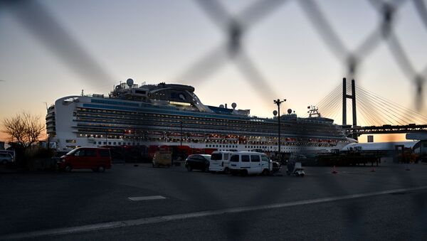 Japonya’da koronavirüs şüphesiyle karantinaya alınan cruise gemisi ‘Diamond Princess’ - Sputnik Türkiye