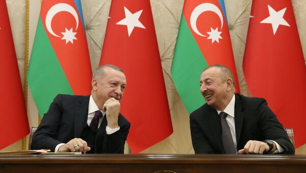 Recep Tayyip Erdoğan - Azerbaycan Cumhurbaşkanı İlham Aliyev - Sputnik Türkiye