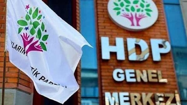 HDP bayrağı, HDP Genel Merkezi - Sputnik Türkiye
