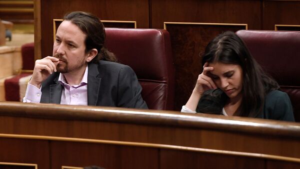 İspanya Eşitlik Bakanı Irene Montero ile Başbakan Yardımcısı ve Podemos Partisi lideri Pablo Iglesias - Sputnik Türkiye