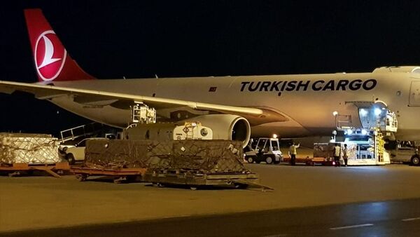 Türkiye'den Pakistan'a tıbbi malzeme götüren ikinci uçak ülkeye indi - Sputnik Türkiye