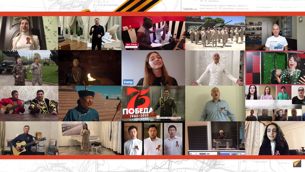 Sınır tanımayan şarkı: 60 ülkenin vatandaşları ‘Zafer Günü’nü söyledi - Sputnik Türkiye