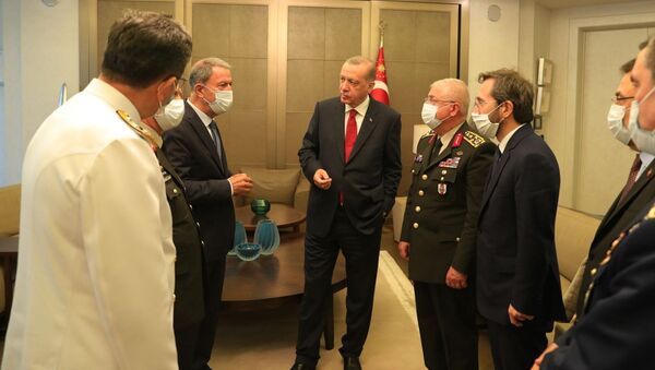 Cumhurbaşkanı Erdoğan başkanlığında Güvenlik Toplantısı gerçekleştirildi - Sputnik Türkiye