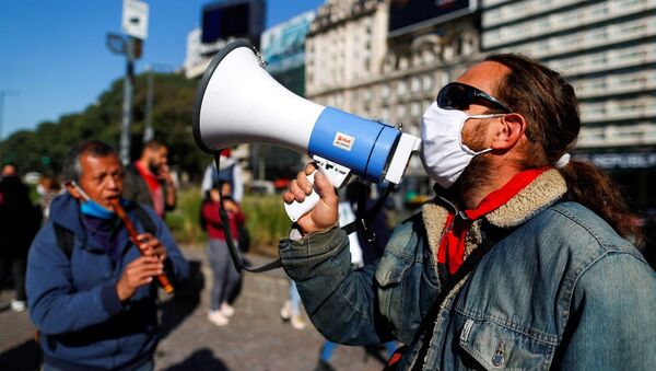 Arjantin, protesto - Sputnik Türkiye