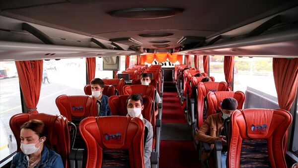 Ankara Şehirler Arası Otobüs Terminali (AŞTİ) - koronavirüs - maske - bilet - otobüs bileti - Sputnik Türkiye