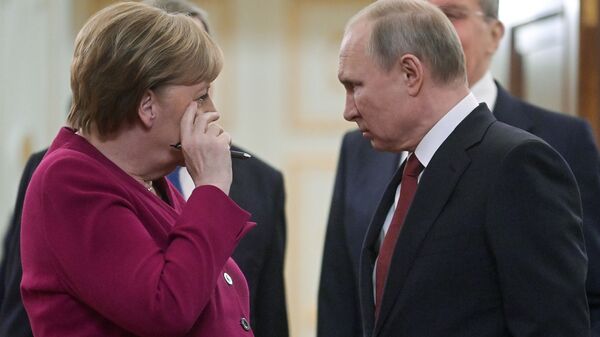 Putin - Merkel - Sputnik Türkiye