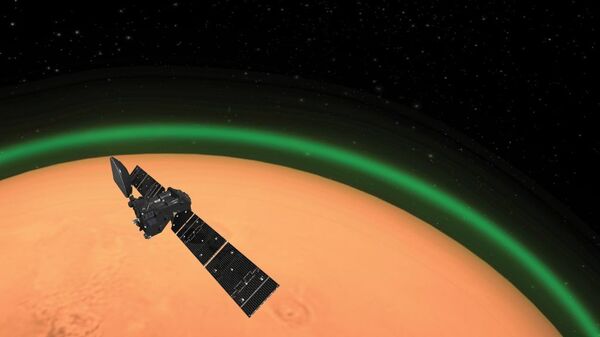 Mars atmosferinde yeşil ışık  - Sputnik Türkiye
