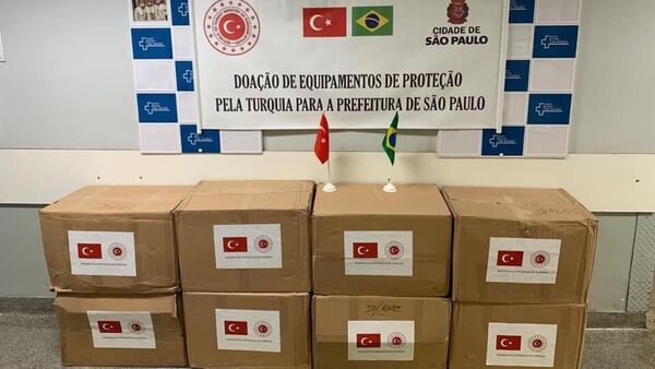 Türkiye'den Brezilya'ya maske yardımı - Sputnik Türkiye